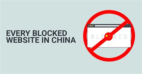 what websites are blocked in china 2018